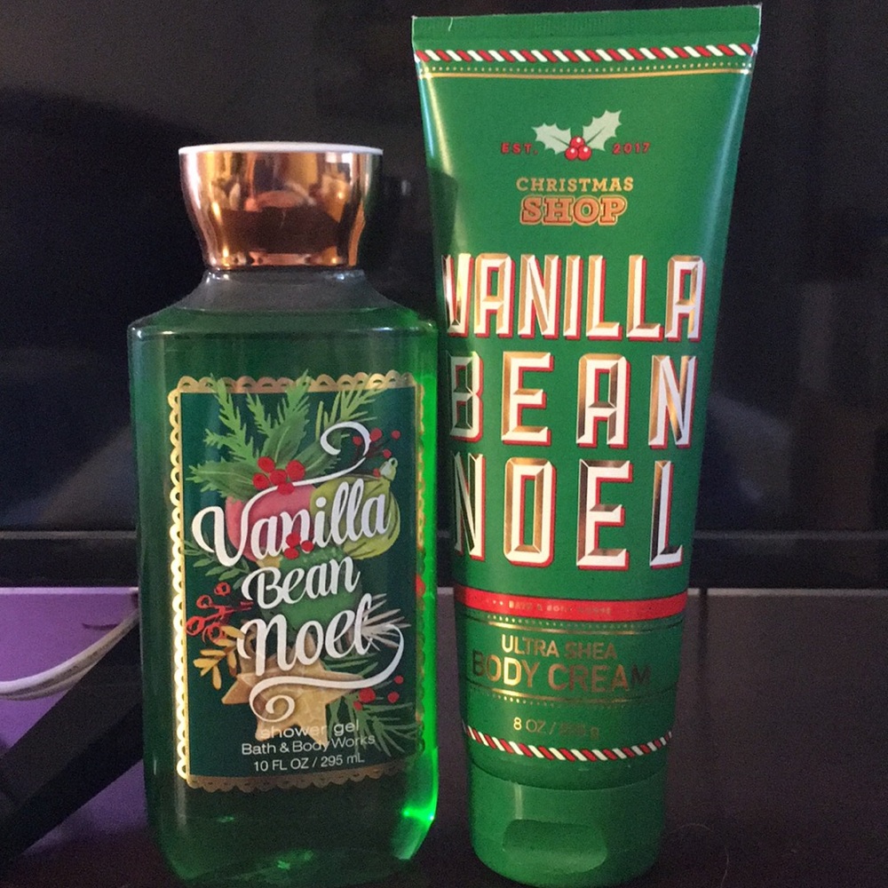 Vanilla Bean Noel Body Cream and Shower Gel Set